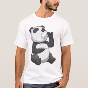 Panda with Tea Cup T-Shirt