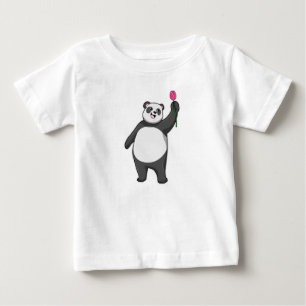 Panda with Tulip Baby T-Shirt