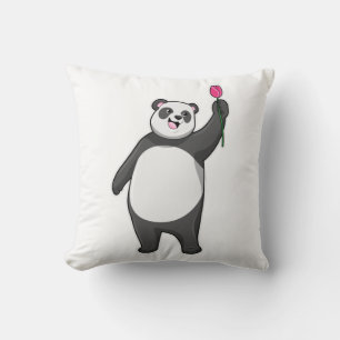 Panda with Tulip Cushion