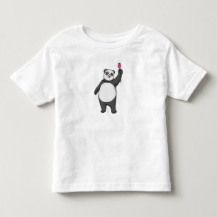 Panda with Tulip Toddler T-Shirt
