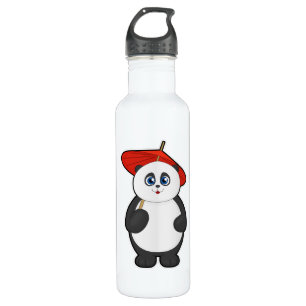 Panda with Umbrella 710 Ml Water Bottle