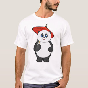 Panda with Umbrella T-Shirt