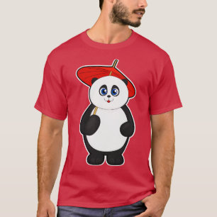 Panda with Umbrella T-Shirt