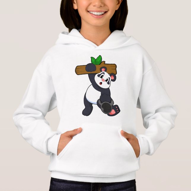 Panda with Wood at Strength training (Front)