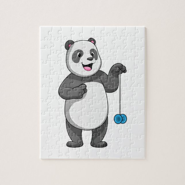 Panda with Yo-yo Jigsaw Puzzle (Vertical)