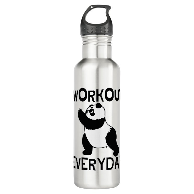 Panda Workout Gym 710 Ml Water Bottle (Front)