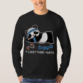 Panda Workout Gym My Everything Hurts T-Shirt