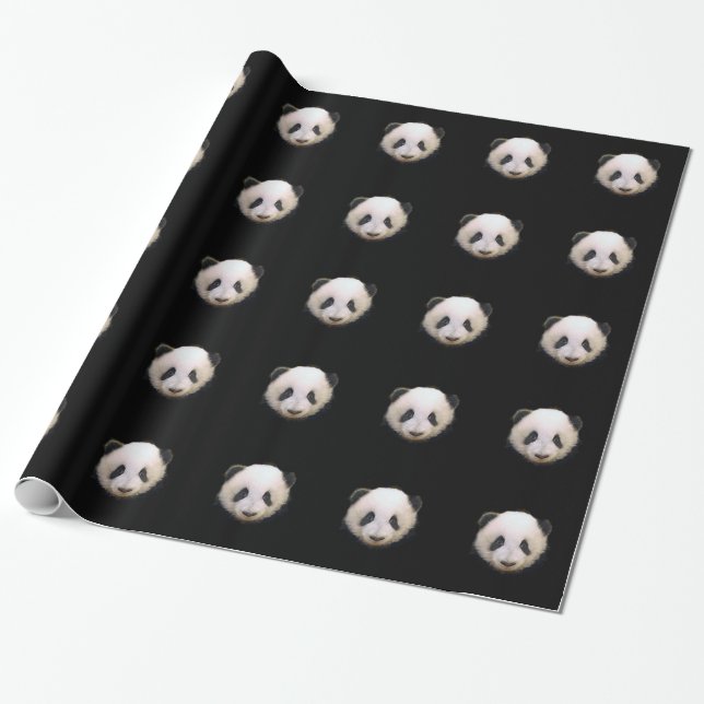 Panda Wrapping Paper (Unrolled)