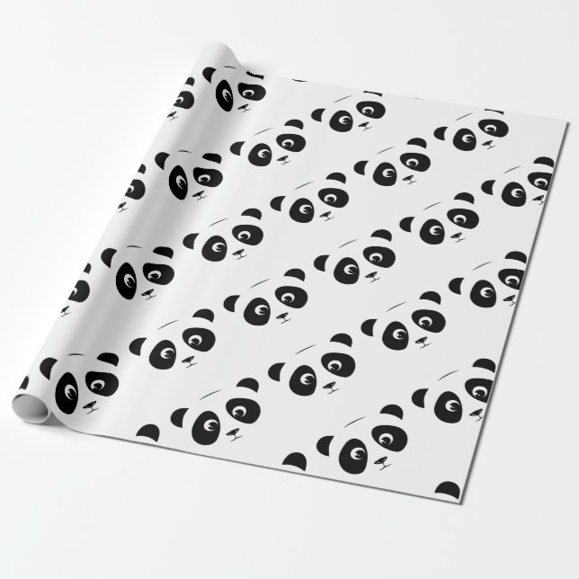 PANDA WRAPPING PAPER (Unrolled)