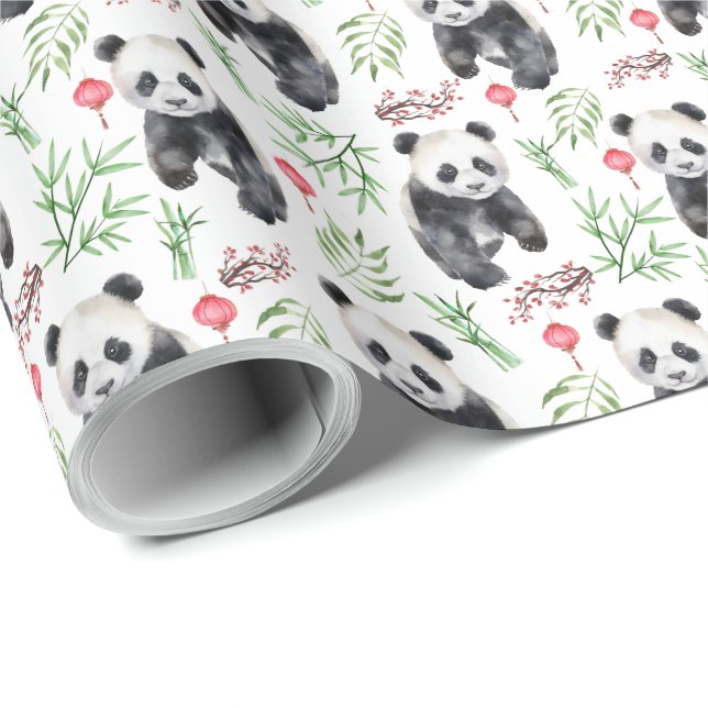 Panda Wrapping Paper (Roll Corner)
