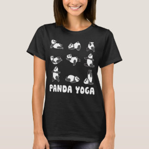 Panda Yoga Pose Meditation Workout Exercise Fitnes T-Shirt