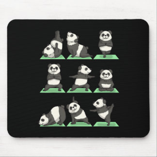 Panda Yoga Pose Zen Cute Workout Exercise Yogi Fun Mouse Mat