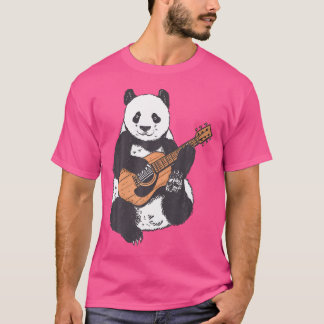 Pandabear Guitarist Playing Classical Acoustic Gui T-Shirt