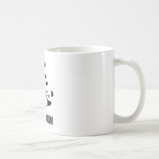 Pandamonium TShirt  Funny Panda Bear Pun Tee Coffee Mug (Right)