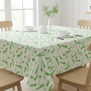 Pandan Leaf Pattern Tablecloth Tropical Kitchen