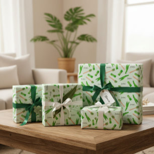 Pandan Leaf Pattern Wrapping Paper