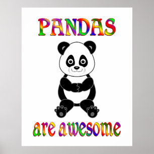 Pandas are Awesome Poster