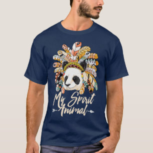 Pandas Are My Spirit Animal Funny Panda Bear Gifts T-Shirt