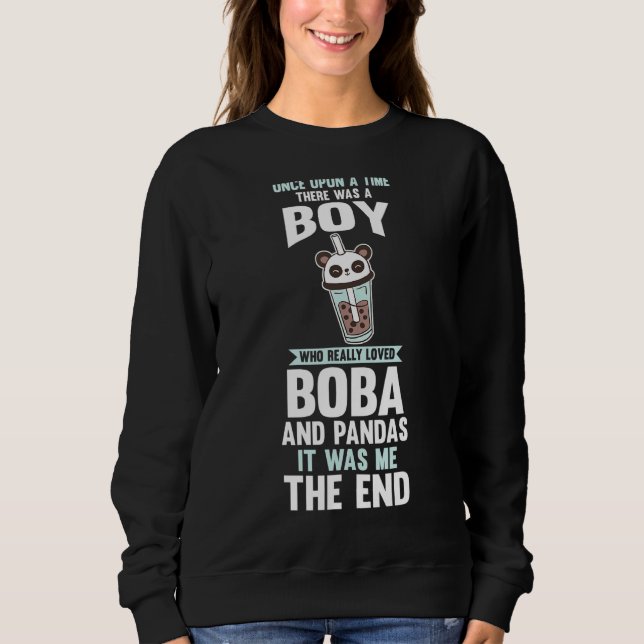 Pandas Bubble Tea Sweatshirt (Front)