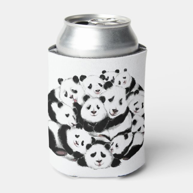 Pandas Can Cooler Panda Family (Can Front)