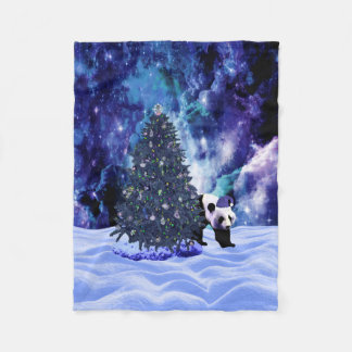 Panda's Christmas Holiday at the North Pole Fleece