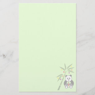 Panda's Christmas Meal Stationery