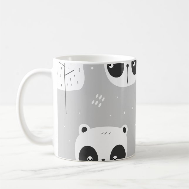 Pandas grey coffee mug (Left)