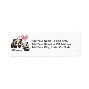 Pandas I Love Mummy