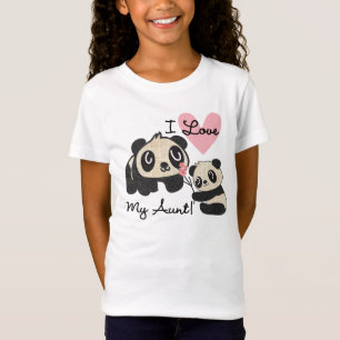 Pandas I Love My Aunt T-Shirt