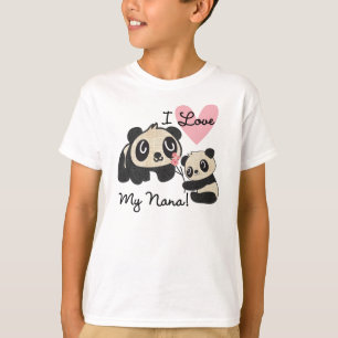 Pandas I Love My Nana T-Shirt