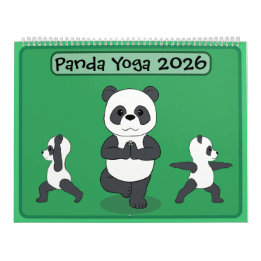 Pandas in Yoga Poses Calendar