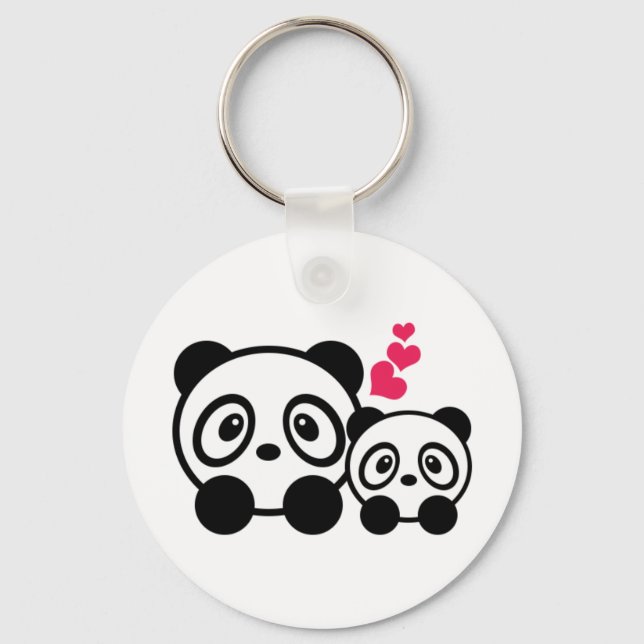 Pandas Key Ring (Front)