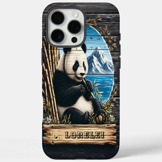Panda's Mountain Retreat: Bamboo Repast Case-Mate iPhone Case (Back)