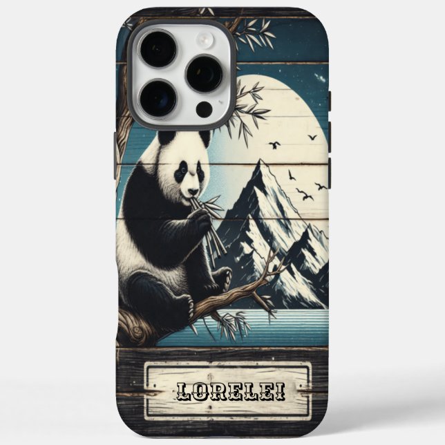 Panda's Mountain Sanctuary: Bamboo Repast Case-Mate iPhone Case (Back)