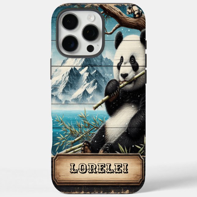 Panda's Mountain Vista: Bamboo Repose Case-Mate iPhone Case (Back)