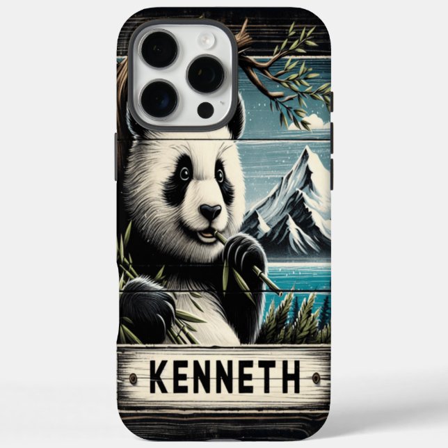 Panda's Mountain Vista: Bamboo Treat Case-Mate iPhone Case (Back)