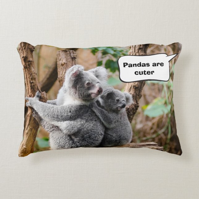 Pandas or Koalas - Which are cuter? Decorative Cushion (Front)