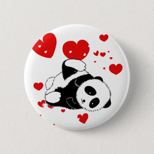 pandas "panda bears" "panda bear baby" "kawaii pan 6 cm round badge