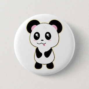 pandas "panda bears" "panda bear baby" "kawaii pan 6 cm round badge