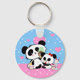 pandas "panda bears" "panda bear baby" "kawaii pan key ring