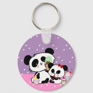 pandas "panda bears" "panda bear baby" "kawaii pan key ring