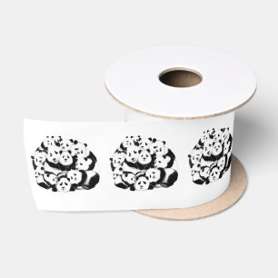 Pandas - Pandemic - Big Hugs - Drawing Collections Satin Ribbon