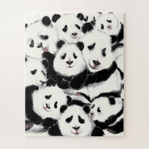 Pandas - Pandemic - Big Hugs - Drawings Collection Jigsaw Puzzle