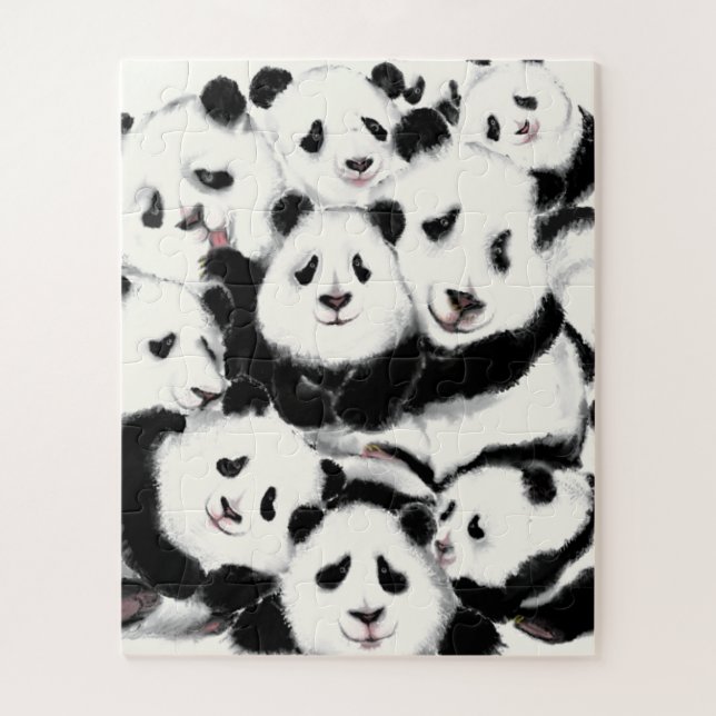 Pandas - Pandemic - Big Hugs - Drawings Collection Jigsaw Puzzle (Vertical)