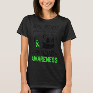 Pandas Pans Awareness  Green Ribbon Pans Disease T-Shirt