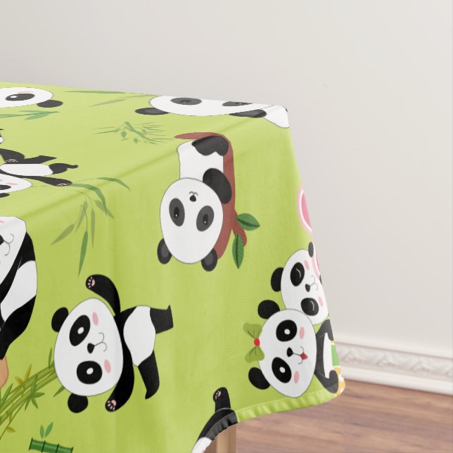 Panda's Pattern 3 Tablecloth (In Situ)