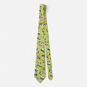 Panda's Pattern 3 Tie
