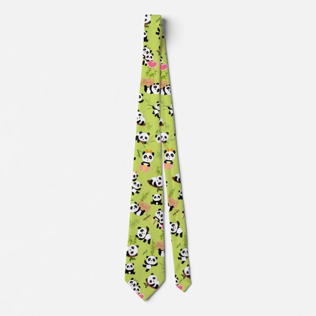 Panda's Pattern 3 Tie (Front)