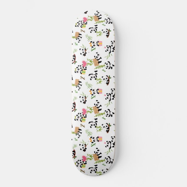 Panda's Pattern Skateboard (Front)