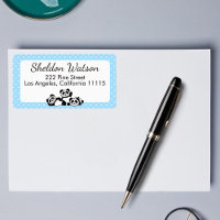 Pandas Polka Dot Return Address